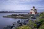 Usa-Oregon-Bandon Coquille River Lighthouse Art Print